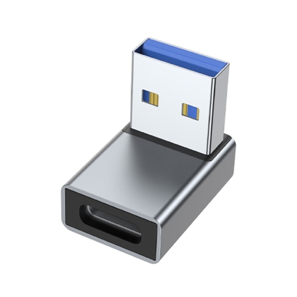 USB3.0 til Type-C Adapter, Aluminiumlegering Hann til Hunn Koblingsomformer for Hodetelefoner, Datakabel, USB Vifte Mus