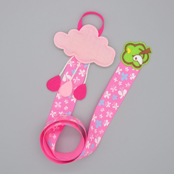 Flickor Baby Band hängande hår rosett Pannband Clip Organizer Cloud tofshållare