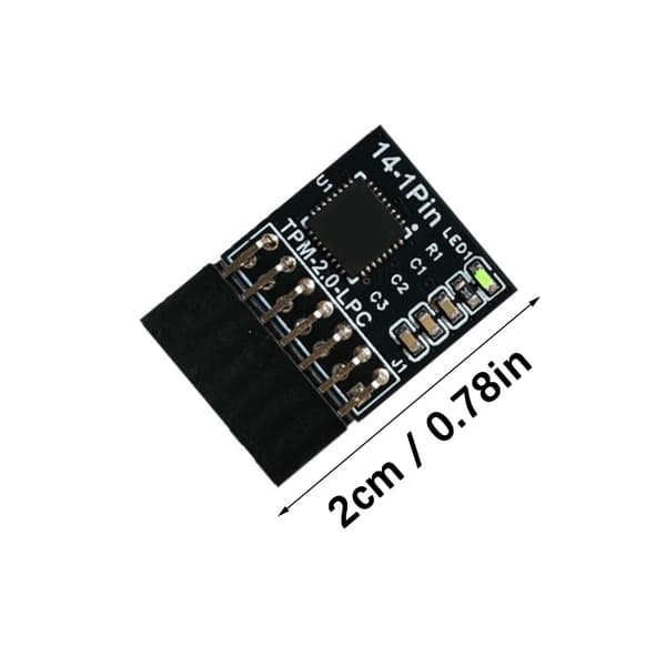 TPM2.0 Sikkerhedsmodul 14Pin LPC Computer Adapter Udskiftningsforbindelse