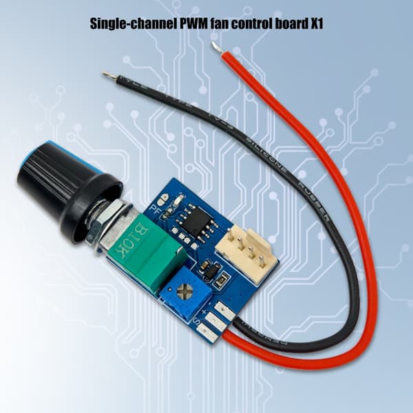 12V 4-pin PWM Køleventilator Kontrollermodul Inkluderer ABS Design