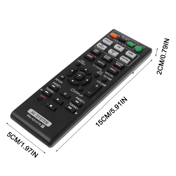 RM-ADU078 Erstatningsfjernkontroll for AV-system DAV-TZ710