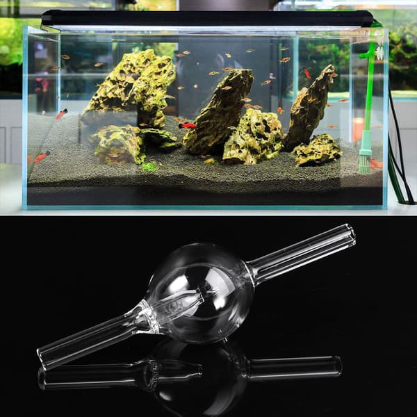 Glas CO2-diffusor akvarietanke bobletæller akvarietilbehør