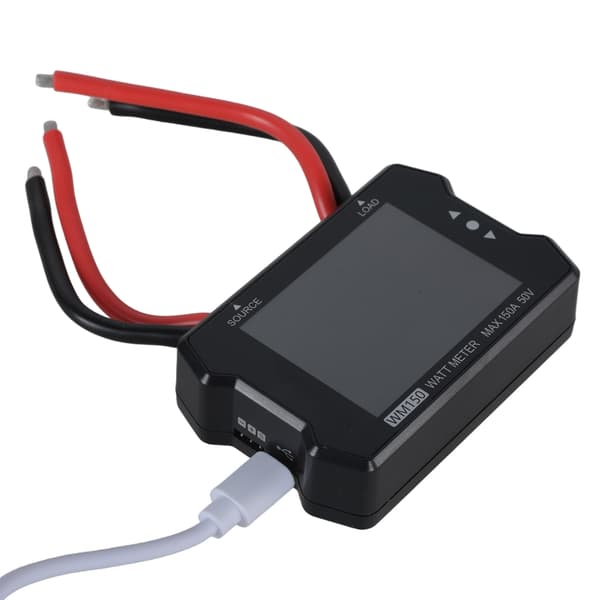 Power Testing Equipment WM150 150A 50V Watt Meter Strømtester LCD Display