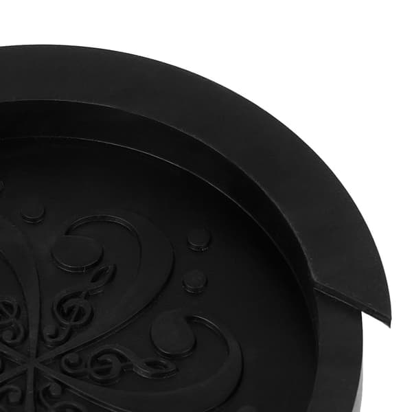 Silikon akustisk gitarr cover Svag ljudbuffertplugg Gitarrtillbehör Black