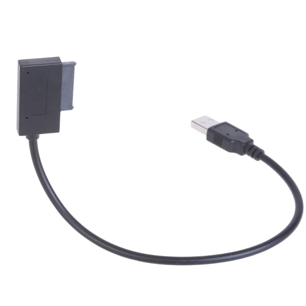 USB2.0 til 7+6 13-pin Slimlines SATA-kabel til bærbare computere, lille størrelse