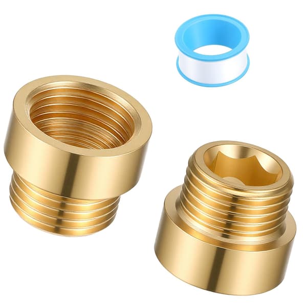 1/2 tommers messingrørkobling forlengerkobling adapter for rørleggerarmaturer