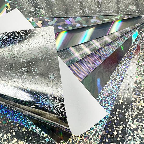 20 st Glitterpapper Skimrande Plastpapper för Scrapbooking