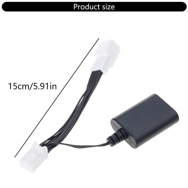 Rent forrude design 10-bens strømadapter til dashcam med USB-kabel