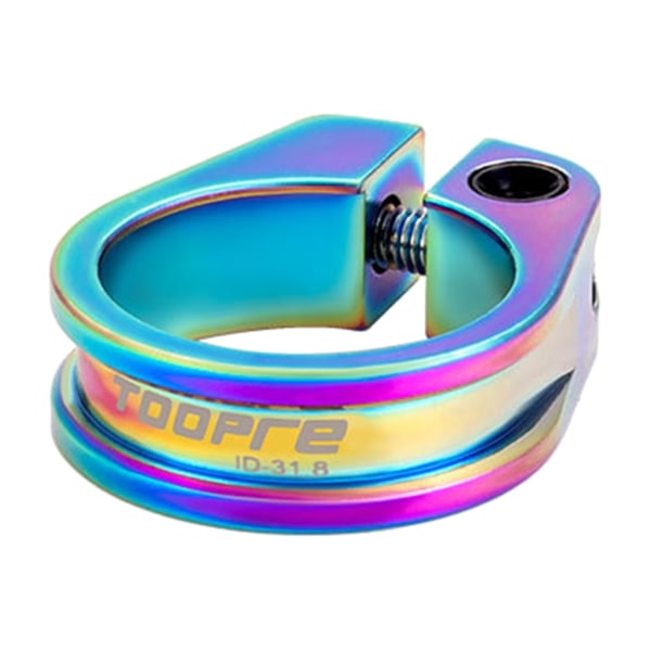 31,8/34,9 mm aluminiumlegering landsvägscykelsätesklämma Låsning Mountain BMX landsvägscykelcyklar sadelstolpsklämma 4 färg Colorful 31.8mm