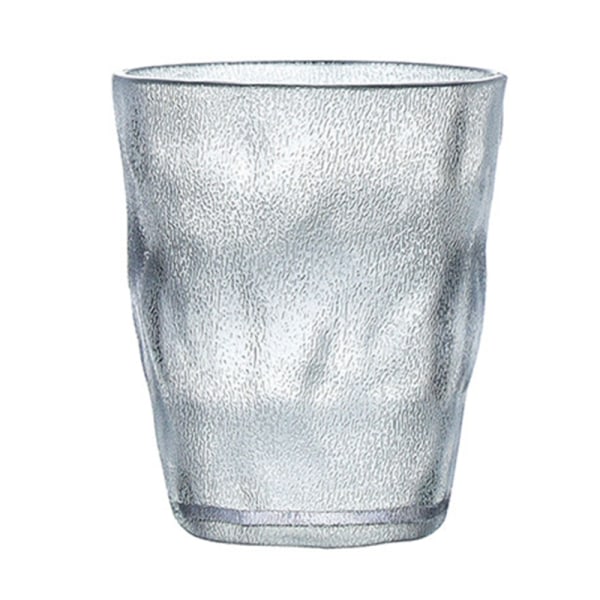Krosssäkert vinglas 220 ml okrossbara vattenglas Dryckesglas i akryl Återanvändbara frostade koppar för barfest Clear