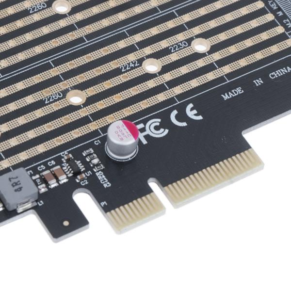 M.2 NVME till PCI-E 3.0 X4 expansionskort PCIE till M.2 Adapter Sata Internt gränssnitt PCI-E 3.0 X4 till SATA för PC