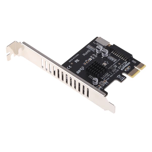 PCI-E till USB3 Typ-E Frontpanel Typ-C 19P Expansionskort för PCI-E X1 - X16