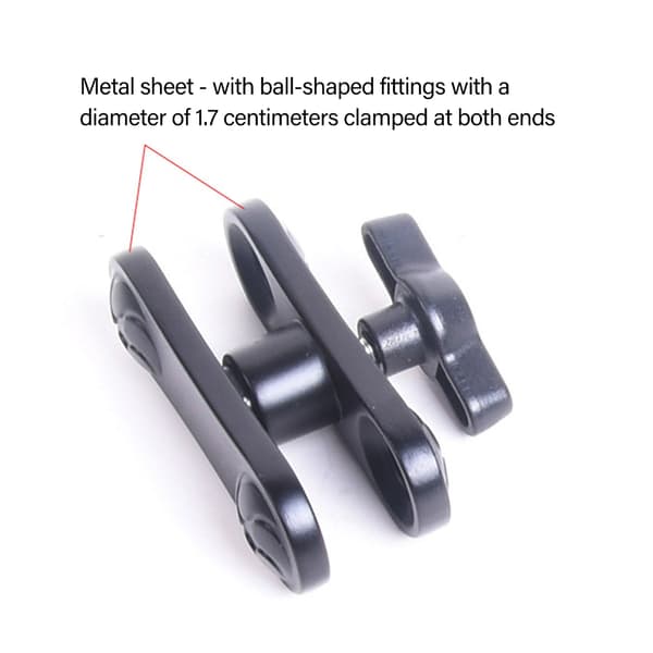 Universal 17mm kulehode bilholder adapter holder forlengelsesstang tilbehør