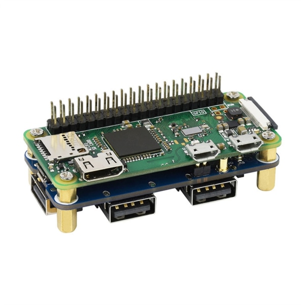 USB HUB HAT Expansion Board Starter Kit för RPI 0 Raspberry Pi Zero 2 W WH 3A 3B Plus 3 Modell B 4 4B Tillbehörslåda