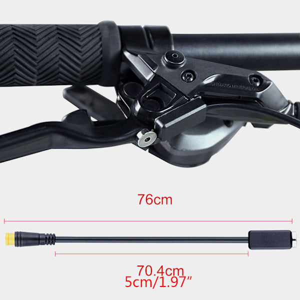 Ebike Girskiftsensor USB Programmeringskabel Display Forlengelseskabel Gir Sensor Speed sensor extension cable 40CM