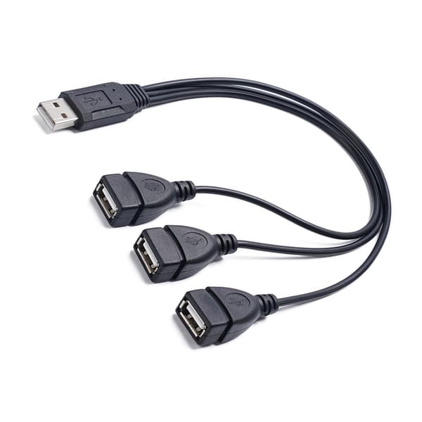 USB2.0 Han til tredobbelt hun splitterkabel med dataoverførsel til tablets PC