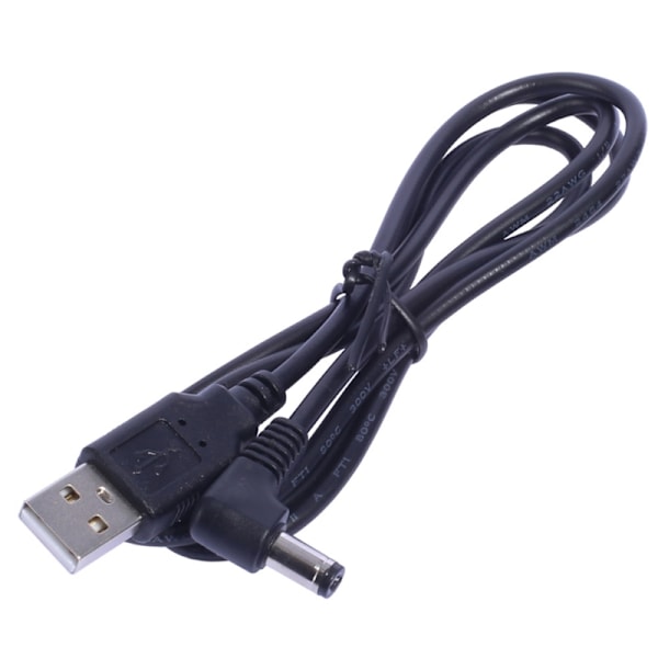 Kvalitets USB til DC5.5 x 2.1mm Strømkabel Opladerkabel til Elektronisk Keyboard, LED Lysbånd, 5V Spændingsenhed