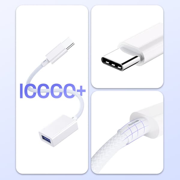 Vändbar Typ C USB-adapter för snabb data- och enhetsanslutning