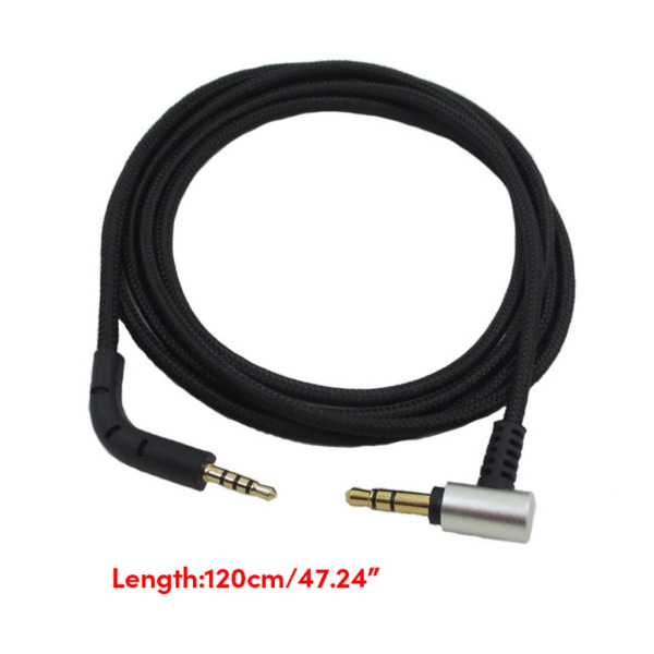 Ersättningskabel för P7 hörlurar 3,5 mm till 2,5 mm Nylon flätad kabelsladd 1,2 meter/4 fot