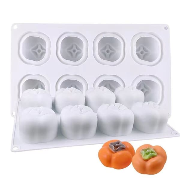 Silikonform Lysform Persimmon Lysform Dekorasjon 3D Lyslaging