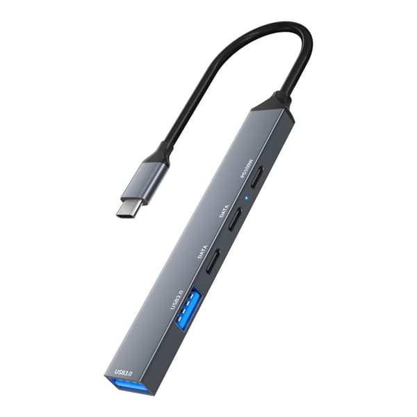 5-porters USB C Hub 2USB 2TypeC USB-adapter Aluminiumlegering Rask Dataoverføring