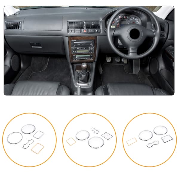 Speedometer Dashboard Målerringer Trim for MKIV 1997-2003 Bezel Trim
