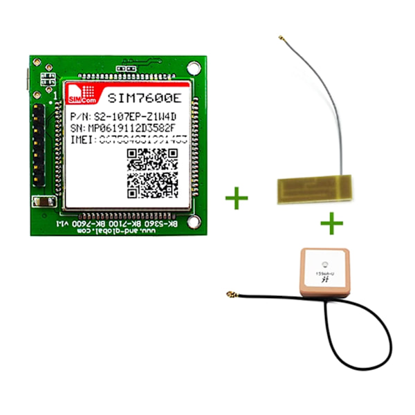 SIM7600E Mini Tilkoblingskort, LTE CAT1 Modul Multibånd 10 Mbps Hastighet