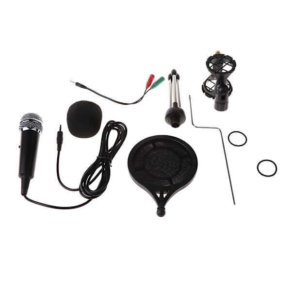 Professionel USB Kondensatormikrofon til Youtube Streaming Podcast Optagelse Instrument Sang Optagelse Stativ Tripod