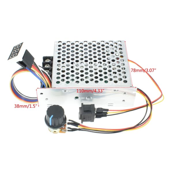 10-55V Input Børstet Motor Hastighedsregulator med Display Motorstyringskort