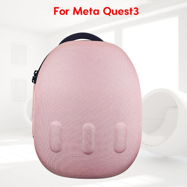 Bärbar case Förvaringsväska för spelheadset och kontroller Protector Förvara och transportera din utrustning säkert Pink