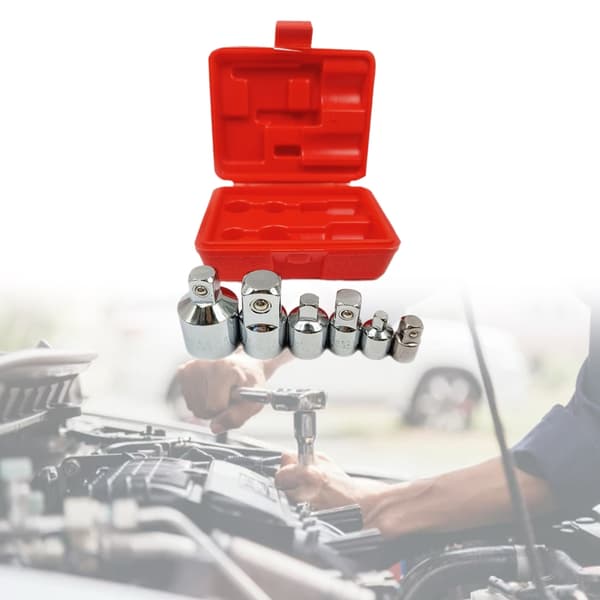 6 stk./sett 1/4 3/8 1/2 3/4 tomme Socket Adapter Skralle Skiftenøkkel Socket Hode