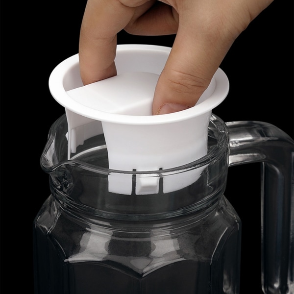 Plastlock Proppar Anti-damm Stänkfri flaskpluggar Läcksäker cap för bistroer Kanna Lock Glas Vattenkaraff