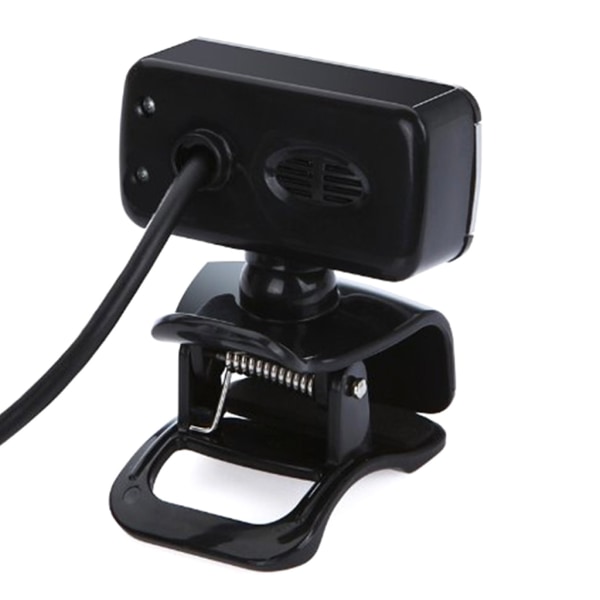 Datorwebbkamera 1 stycke svart USB webbkamera Bärbar Liveutrustning Tillbehör