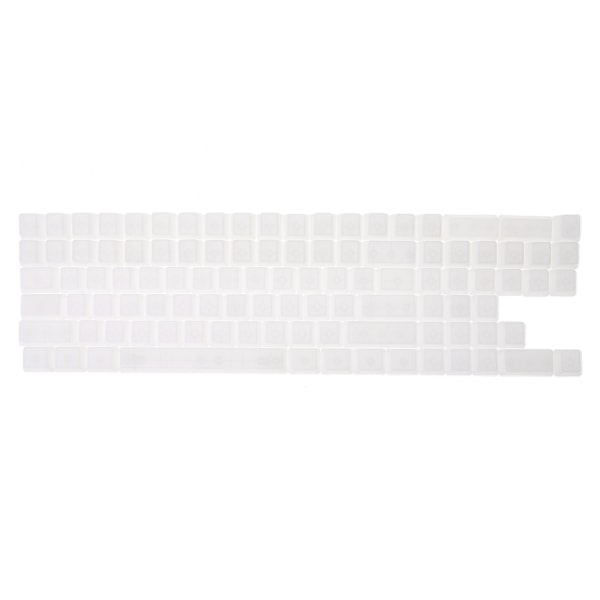 104 nycklar Transparent Vit ABS Tomma Keycaps OEM Profil för MX Switchar Gaming Tangentbord White