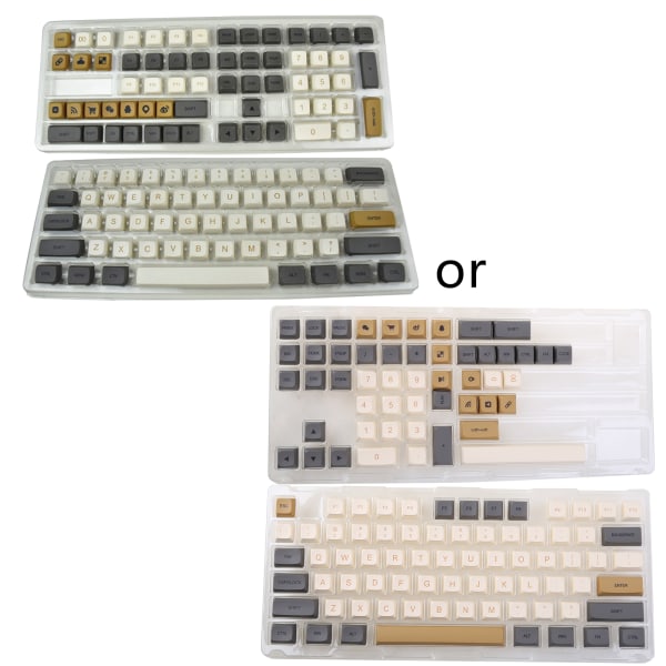 125 st Glossiga Tangenter PBT Anpassad Färgsublimering XDA Profil Tangenter för Mekaniskt Tangentbord MX Switch GK61 64 84 96 Layout
