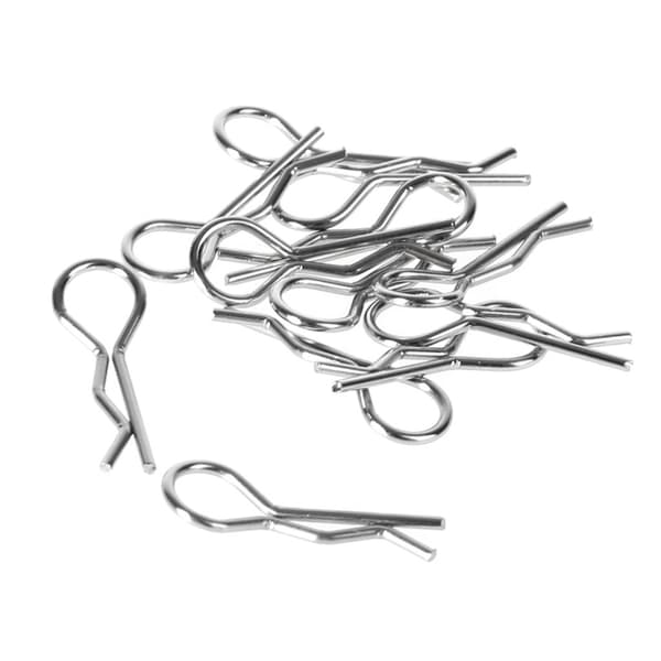 12 stk. karrosseriklips i rustfrit stål til HSP Redcat HPI RC 1/10 model