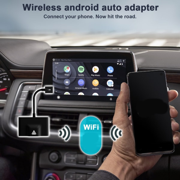 Bärbar trådlös Android Auto Adapter Android Auto Trådlös Dongle Android Auto Adapter för OEM Android Auto Durable