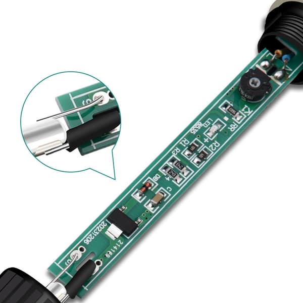 3 stk. justerbar temperatur elektrisk loddeboltvarmer 60W keramisk intern