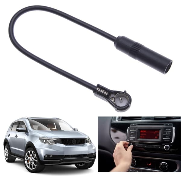 Til bilradioantenneadapterkabel 30 cm med DIN 41585 han-til-hun-stik