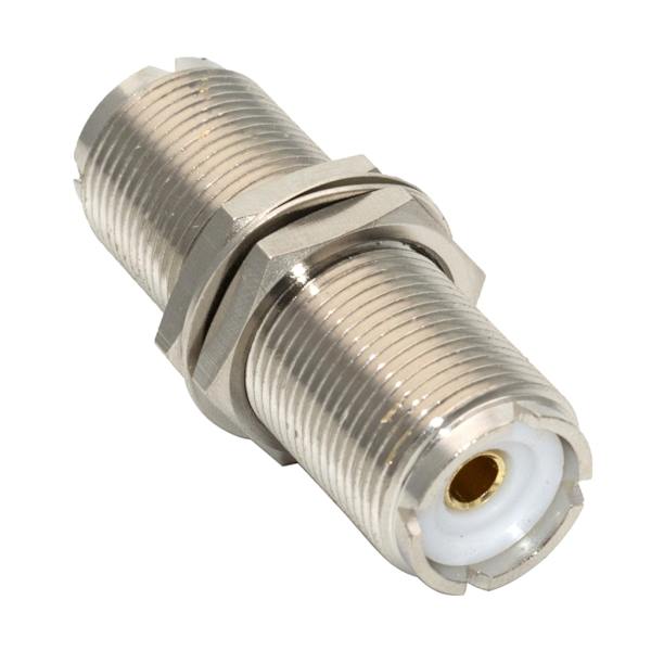 UHF SO-239 Hona till UHF SO239 Hona Jack Mutter Skott RF Monteringsadapter Kontakt för PL-259