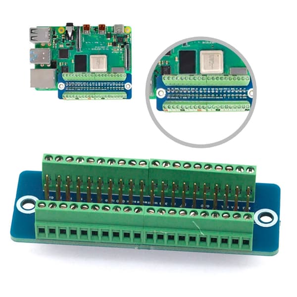 Holdbar GPIO Pin Udvidelseskort til Raspberry 4B 3B+ Langvarig Brug
