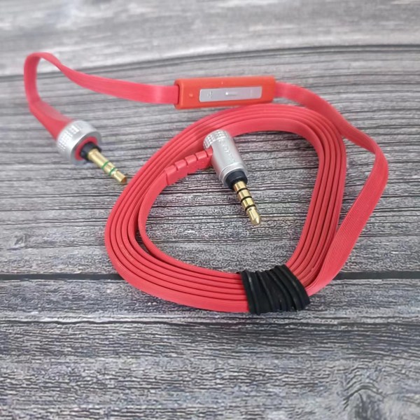 Ersättningsheadsetkabel 3,5 mm till 3,5 mm Aux-kabel med mikrofonvolymkontroll för MDRX10 MDRXB920 MDRX910 Headset Level 4 line