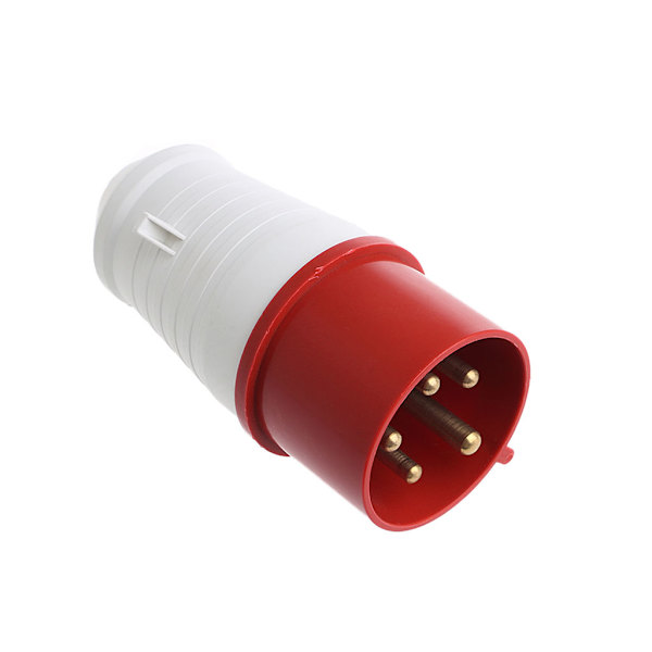 32 A 5-nastainen teollisuuspistoke 240-415V Säänkestävä IP44 3P+N+E 32A