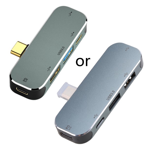 5-Portars Typ C Hub USB 3.0 2.0 Splitter Dator Notebook Tillbehör för Macbook