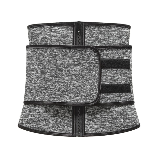 Kvinnor Waist trainer Mage-kontroll midja Cincher- Sport midjetrimmer Bastu-Svett Träningsgördel Slank-mag-band Black 2XL