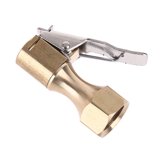1/4\" Låsbar Helmetall Luftchuck Mini Luftkompressor Dekkpumpedyse Endekobling