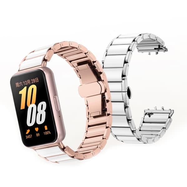 Metalurrem til Fit 3 Quick Release Rem Svedafvisende Armbånd Silver