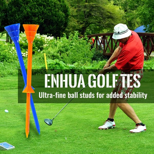 10 stk./pakke Golf Base Castles Golf Support Tees til langdistance træning