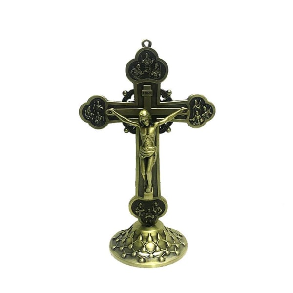 Legering för korsprydnad Kristus katolsk för korsstående/vägghängande figur Bronze