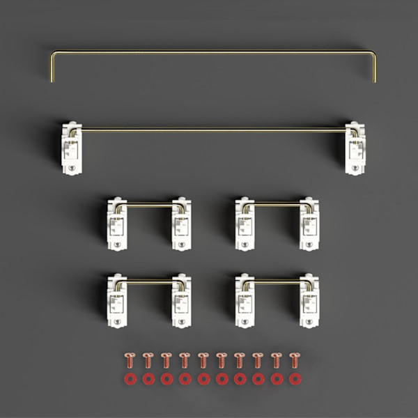 EQUALZ V3 Stabilisatorer Brytare Skruv-i Mekaniskt Tangentbord Gamer DIY Anpassad Satellitaxel Pläterad PCB Monterad Försmord